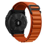 RoYiio Correa Sport Nailon para Garmin Quatix 8 51mm/Quatix 7X/6X/Tactix8 51 mm/Tactix 7Pro/Fenix 8 51mm/7X Pro/6X Pro Correa de Repuesto con Gancho en G para Enduro 3/2 (Naranja, QuickFit 26mm)