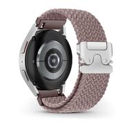 RoYiio Correas de Reloj para Samsung Galaxy Watch 7/FE/6/5/4 Correa Forerunner 570 42mm/Forerunner 165 Nylon 20mm Cómodo Transpirable Correa para Garmin Vivoactive 6/Vivoactive 5 - Morado Ahumado