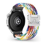 RoYiio Correas de Reloj para Xiaomi Watch S4/S3/2/2 Pro/S2/S1 Correa Redmi Watch 5 Active/Lite Cómodo Transpirable Correa Nylon 22mm para Huawei GT 6 Pro 46mm/Garmin Venu 4 45mm - Arcoíris Oficial
