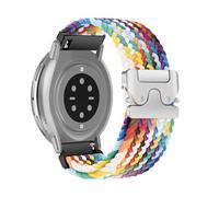 RoYiio Nylon Correa para Amazfit Active 2 Square/Active 2 /Bip 3 /Bip 3 Pro/Cheetah Square Correa 20mm Cómodo Transpirable Correas de Reloj para Amazfit GTR Mini/GTS 4 /GTS 3 - Arcoíris Oficial