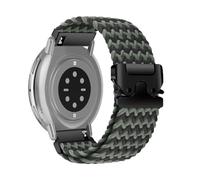 RoYiio Nylon Correa para Amazfit Active 2 Square/Active 2 /Bip 3 /Bip 3 Pro/Cheetah Square Correa 20mm Cómodo Transpirable Correas de Reloj para Amazfit GTR Mini/GTS 4 /GTS 3 - Verde Negro
