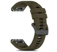 RoYiio Sport Correa para Garmin Fenix 8 47mm/Fenix E/7Pro/6Pro Correas Silicona Correa de Repuesto para Quatix 8 47mm/Quatix 7 Pro/Tactix8 47 mm/Descent G2/Epix 2 (QuickFit 22mm, Verde Militar Negro)