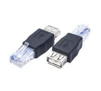 ROYJJ 2 adaptadores Ethernet a USB, adaptador USB a Ethernet, RJ45 Ethernet macho a USB hembra para módem ADSL, routers
