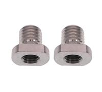 ROYJJ 2 tornillos adaptadores de acero inoxidable para amoladoras angulares de 10 mm a M14 y adaptador de rosca de 16 mm para varias herramientas eléctricas