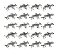ROYJJ 20 colgantes de leopardo para decoración de collares hechos a mano, dijes de animales, suministros de joyería, accesorios de moda, colgante de leopardo dorado