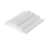 ROYJJ 25 barras termofusibles blancas de alta viscosidad de 7 mm para manualidades, herramienta de reparación de juguetes, 100 g, barra de pegamento blanco lechoso