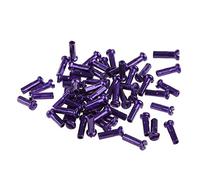 ROYJJ 60 piezas por paquete de pezones de carretera para bicicleta, 14 G, 14 mm, 2 mm, de alta resistencia, coloridos, pezones, pezones, rueda