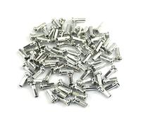 ROYJJ 60 piezas por paquete de pezones de carretera para bicicleta, 14 G, 14 mm, 2 mm, de alta resistencia, coloridos, pezones, pezones, rueda