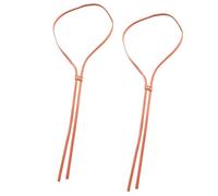 ROYJJ Banda ajustable con cordón para sombrero de vaqueras para adultos, gorras étnicas de Panamá, banda de cordón para mujeres y hombres, accesorios de sombrero de paja, 2 piezas hechas a mano para