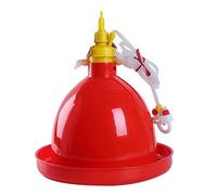 ROYJJ Bebedero automático para aves de corral, bebedor de pollitos, fuente de agua estable para aves de corral, fuente para pájaros y pájaros para exterior doble