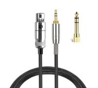 ROYJJ Cable de 3,5 mm a XLR3Pin para auriculares Q701/K712/K702/K240 con adaptador de 6,35 mm para disfrutar de un sonido claro