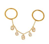 ROYJJ Elegantes flecos de circonita apilables para mujer, joyería elegante perfecta para fiestas y uso diario