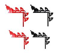 ROYJJ Juego de 4 pegatinas extraíbles de Feliz Navidad 3D para decoración de ventana de luz