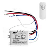 ROYJJ Lámpara inalámbrica de 2 vías y receptor con control remoto para bombillas LED, luces de techo, lámparas, interruptor de control remoto de microcomputadora bidireccional