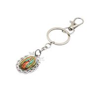 ROYJJ Llavero de metal con diseño de Virgen María, llavero de Nuestra Señora de Guadalupe, adecuado para bautismo y primera comunión, regalos religiosos