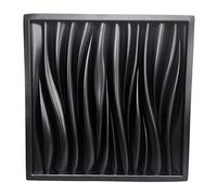 ROYJJ Molde de pared para hormigón, cemento, yeso, ladrillo, piedra, azulejos de jardín, patrón de ondas, cemento, decorativo, molde de azulejos de pared
