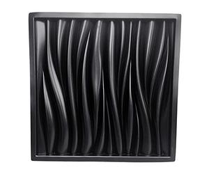 ROYJJ Molde de pared para hormigón, cemento, yeso, ladrillo, piedra, azulejos de jardín, patrón de ondas, cemento, decorativo, molde de azulejos de pared