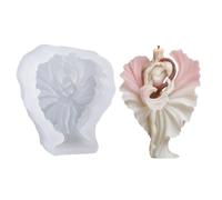 ROYJJ Molde de silicona con forma de corazón en espiral para hacer velas con diseños en relieve