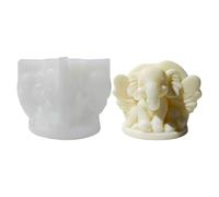 ROYJJ Molde de silicona para velas con diseños de madre tailandesa y elefante para manualidades y decoración elegante del hogar