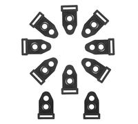 ROYJJ Paquete de 10 clavos fijos para tienda de campaña al aire libre, clavos, postes de varilla, accesorio para tienda de campaña, potenciador de estabilidad, clip fijo para el suelo