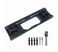 ROYJJ Plantilla profesional para bisagras de puerta para una fácil instalación de mortajas, ajustable para herramientas de grosor de múltiples tamaños