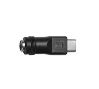 ROYJJ Plug And Play - Adaptador de corriente tipo C tipo C a conectores hembra de 5,5 x 2,1 mm CC para dispositivos versátiles, uso de 2 piezas/1 cable de carga USB C