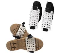 ROYJJ Tacos de hielo de 26 puntos para zapatos, fundas antideslizantes unisex para hombres, mujeres y personas mayores, pesca en hielo, senderismo, caminata