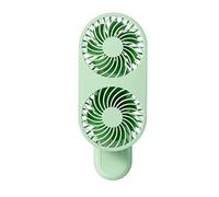 ROYJJ Ventilador portátil USB de mano personal de mesa pequeña portátil pequeño pero poderoso silencioso ventilador de mano funciona con pilas con Mister