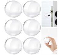 Royouzi 6 Piezas Tope De Puerta Transparente Tope Puerta Pared Topes Para Puertas Suelo Protector Pared Lagrimas Silicona Adhesivas