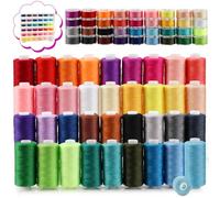 Royouzi Hilos De Coser Hilos De Coser Para Maquina 400 Yardas de Hilo de MáQuina de Coser 36 Colores Por Carrete y 36 Bobinas Para Bordar y Tejer, Coser a Mano y a MáQuina