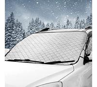 Roysmart Cubierta para parabrisas de coche, cubierta de parabrisas para coche, cubierta magnética, cubierta de invierno, protector de hielo para heladas y nieve, sol, 210 x 120 cm