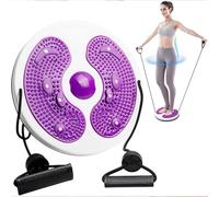 Roysmart Twist Waist Disc Balance Board mit Kordelzug, Fitness Drehscheibe Waist Wriggling Plate Fitnessgeräte, Aerobic-Übungen Fitnesszubehör Widerstandsbänder Massagefußsohle Heimfitnessgeräte