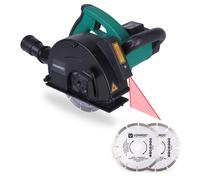 Rozadora de pared 1700W - 150mm con guía láser | Incl. 4 discos de diamante