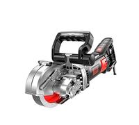 Rozadora de pared, Máquina de ranura de 5800W for instalación de agua y electricidad Ingeniería sin polvo Pared de cemento Trunking Línea oscura Electricista,Potencia de corte más potente(C)