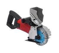 Rozadora Pared 2800W con 5 Cuchillas de Sierra Profundidad y Ancho Ajustables Corte Hasta 34mm Profundidad Corte Hasta 36mm para Cortar y Verter Paredes Concreto, Paredes Ladrillo Rojo, Piedra