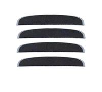 Rozaduras 4 Unids/Set Puerta De Coche Tira Anticolisión Borde del Automóvil Herramientas Prevención Arañazos Instalación Simple Anti Protector de carrocería(Black)