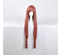 Rozen Maiden Sui Sei Seki Peluca de cosplay ondulada larga y rizada para mujeres Niñas Peluca de pelo sintético resistente al calor Vino Rojo Anime japonés