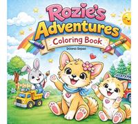 Rozie's Adventures: A cute puppy coloring book for kids