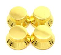 ROZILO 4 pomos de control de guitarra eléctrica dorados, pomos de volumen y tono para guitarra eléctrica Fender Strat Telecaster Jazz Les Paul