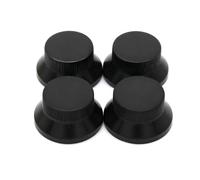 ROZILO 4 pomos de control de guitarra eléctrica negros para guitarra eléctrica Fender Strat Telecaster Jazz Les Paul