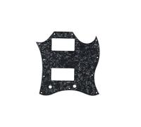 ROZILO Golpeador de cara completa American Standard SG con tornillos para guitarra SG Epiphone SG, color negro perla