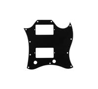ROZILO Golpeador de cara completa American Standard SG negro de 3 capas | Placa para rascar con tornillos para guitarra SG Epiphone SG