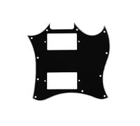 ROZILO Golpeador de cara completa sin agujeros American Standard SG negro | Placa para rascar con tornillos para guitarra SG Epiphone SG