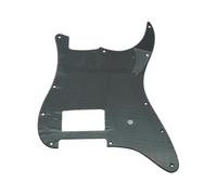 ROZILO Golpeador de guitarra Humbucker de 11 agujeros estilo ST/Strat para guitarra eléctrica Fender Tom Delonge Strat, color negro mate