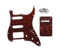 ROZILO Juego de placas traseras de guitarra con 11 agujeros de tortuga roja | Para guitarra Fender US/Mexico Made Standard Stratocaster