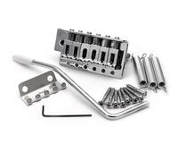 ROZILO Juego de puente cromado de 52,5 mm para guitarra eléctrica Fender Strat Squier