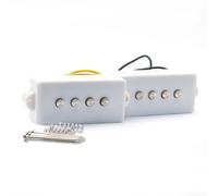 ROZILO Pastilla Humbucker con imán de cerámica blanca para graves de 4 cuerdas P Bass