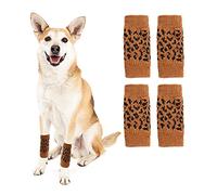 ROZKITCH Codera protectora para perros y mascotas, 2 patas delanteras y 2 rodilleras traseras, coderas para perro, calentador de piernas para perro, calcetines protectores transpirables de punto