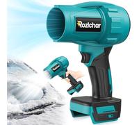 Rozlchar Soplador de hojas inalámbrico compatible con batería Makita de 18 V (sin batería), turbosoplador manual con velocidad variable y motor sin escobillas, limpiador de polvo/nieve para césped y