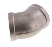 Rp 2 1/2'' Acero inoxidable 45 grados Codo 16 Bar